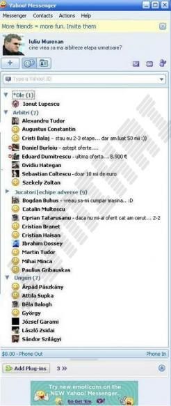 :rotfl:  :rotfl:  :rotfl: lista de messenger a lui iuliu muresan
